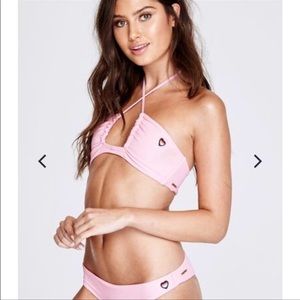 Spiritual Gangster Pink Rib bikini set